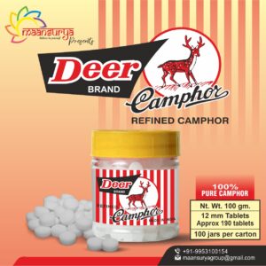 refined camphor(Tablets 12mm)